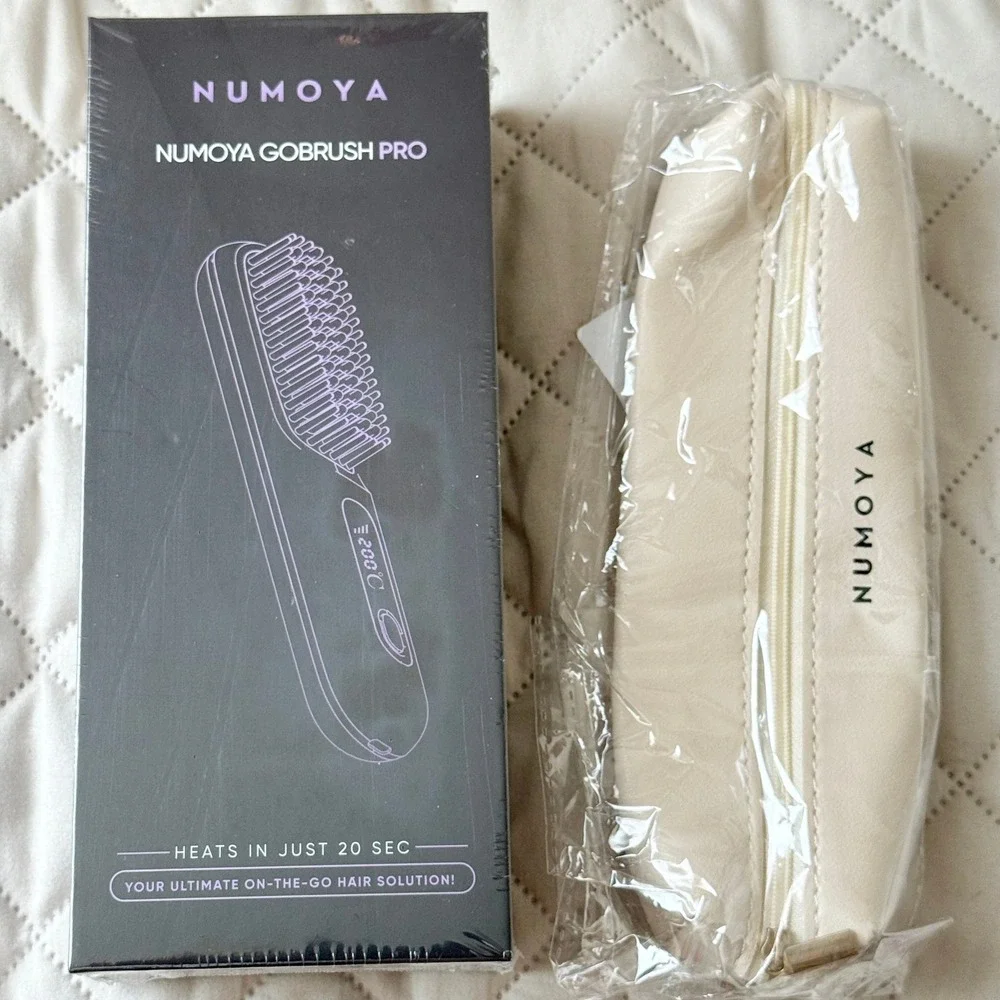 Hot Cordless Mini Hair Straightener Brush Rechargeable